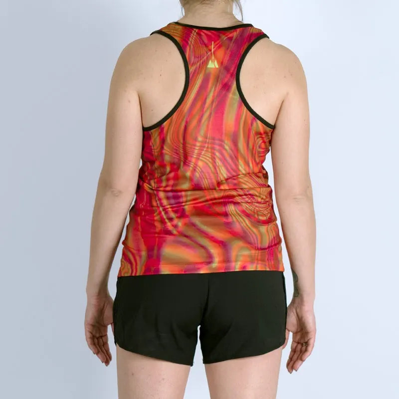 Hologram Orange Tank Top