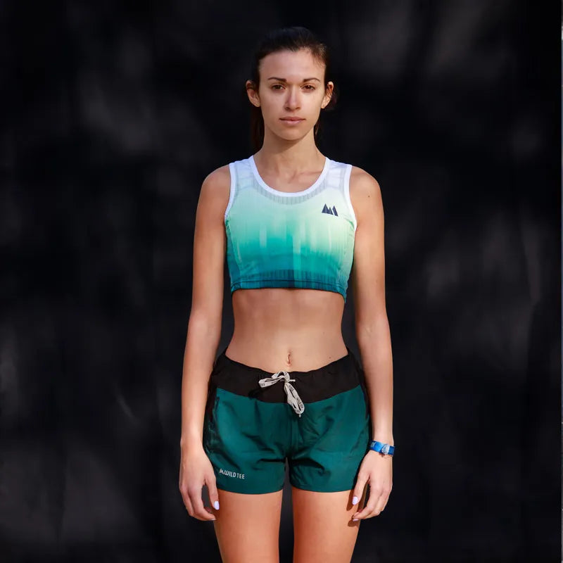 Crop Top Race Teal